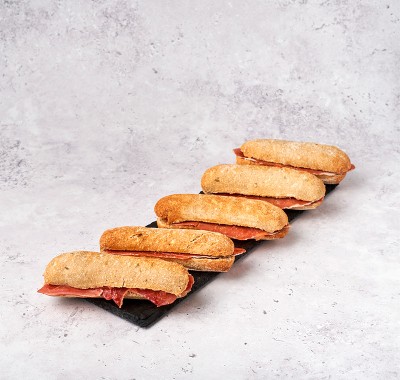 Mini nórdico de jamón serrano 