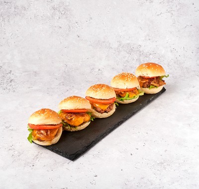 Mini hamburguesa completa